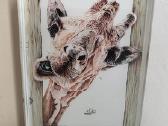 Stiklinė žirafos dekoracija 13x9