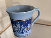 Dekoruotas Kalėdinės žvaigždės tematika puodelis. - nuotraukos Nr. 4