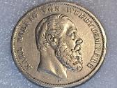 5 Markės - Württemberg - 1874 F