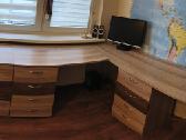 Rašomasis stalas dvivietis+ komoda - nuotraukos Nr. 6