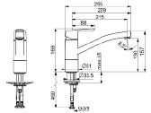 Virtuvinis maišytuvas Oras 3930f - nuotraukos Nr. 2