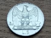 Sidabrinės 5 liros Italija 1929 m.