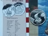 Uncija sidabro Liberijos 10 dolerių 1999 - nuotraukos Nr. 3