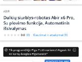 Siurblys-robotas Abir x6 Pro, Su plovimo funkciją. - nuotraukos Nr. 11