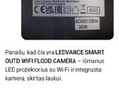 Smart Outd WiFi Flood Cameraišmanus lauko prožek. - nuotraukos Nr. 5