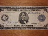 JAV 5 $ banknotas