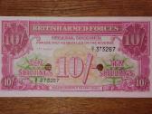 Anglijos "Kariniai" 10 šilingu banknotas