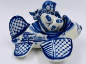 Statulėlė kolekcijai “lakūnas, Gželio porceliano - nuotraukos Nr. 4