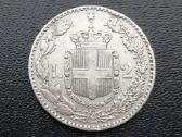 2 liros 1887m. Italija sidabras