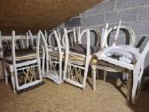 Kėdės restauruotos baltos su auksu, 6 vnt - nuotraukos Nr. 8