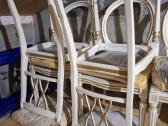 Kėdės restauruotos baltos su auksu, 6 vnt - nuotraukos Nr. 9