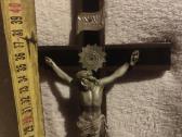 Religija medinis pastatomas kryžius mukelė iš meta - nuotraukos Nr. 4