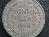 Liberija 1968 1 dollar Cu-ni - nuotraukos Nr. 2