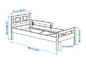 Ikea vaikiška lova su čiužiniu 70*160 - nuotraukos Nr. 2