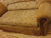 Sofa su miegamu mechanizmu ir patalynės dėže