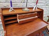Vintažinis mid century tikmedžio rašomojo stalas - nuotraukos Nr. 10