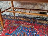 Vintažinis mid century tikmedžio rašomojo stalas - nuotraukos Nr. 13