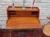Vintažinis mid century tikmedžio rašomojo stalas - nuotraukos Nr. 21