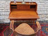Vintažinis mid century tikmedžio rašomojo stalas - nuotraukos Nr. 24