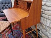 Vintažinis mid century tikmedžio rašomojo stalas - nuotraukos Nr. 28