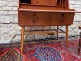 Vintažinis mid century tikmedžio rašomojo stalas - nuotraukos Nr. 29