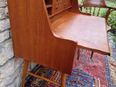 Vintažinis mid century tikmedžio rašomojo stalas - nuotraukos Nr. 37