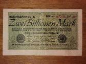 Vokietijos 2 bln markių banknotas
