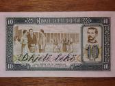 Albanijos 10 leke banknotas