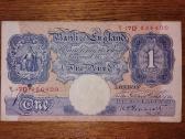 Anglijos 1 £ banknotas
