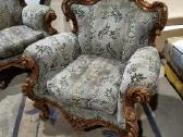 Baroko stiliaus sofa su foteliais - nuotraukos Nr. 3