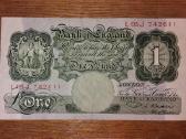 Anglijos 1 £ banknotas