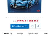 Orginalus Bugatti Chiron lego - nuotraukos Nr. 2