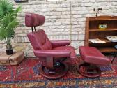 Prabangus odinis fotelis/reglaineris Stressless - nuotraukos Nr. 18