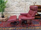 Prabangus odinis fotelis/reglaineris Stressless - nuotraukos Nr. 19