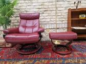 Prabangus odinis fotelis/reglaineris Stressless - nuotraukos Nr. 34