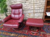 Prabangus odinis fotelis/reglaineris Stressless - nuotraukos Nr. 36
