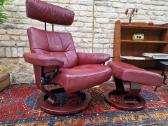 Prabangus odinis fotelis/reglaineris Stressless - nuotraukos Nr. 37