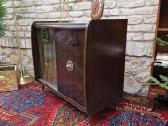 Vintažinė mid century riešutmedžio spintelė/baras - nuotraukos Nr. 14