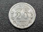 20 centavų 1935m. Meksika sidabras