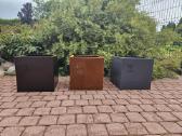 Corten, dažyti metaliniai vazonai - nuotraukos Nr. 3