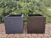 Corten, dažyti metaliniai vazonai - nuotraukos Nr. 4