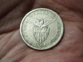 Filipinai 20 sentavų 1904 sidabras - nuotraukos Nr. 2