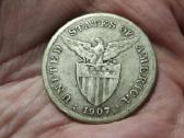 Filipinai 1 pesas 1907 sidabras - nuotraukos Nr. 2
