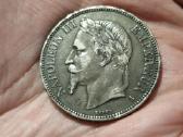 Prancūzija 5 frankai 1868 sidabras - nuotraukos Nr. 2