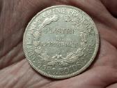 Indokinija 1 piastrė 1921 sidabras