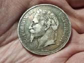 Prancūzija 5 frankai 1869 sidabras - nuotraukos Nr. 2