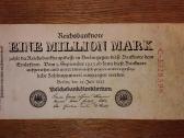 Vokietijos 1 mln markių banknotas