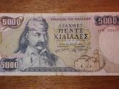 Graikijos 5.000 drachmai banknotas