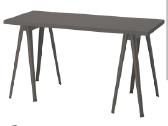 Ikea Narspel-lagkapten 140x60 stalas pilka