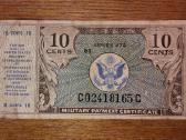 JAV 10 centu banknotas